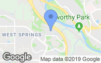 Map of West Springs, AB