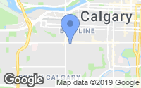 Map of West Springs, AB