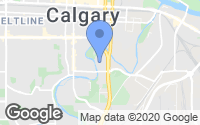 Map of West Springs, AB