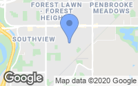 Map of West Springs, AB